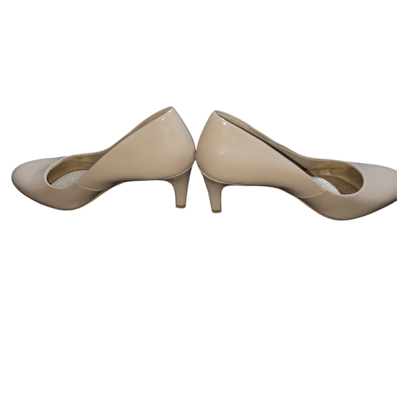 Dexflex Comfort Karma Women's Round Toe Nude Patent Pump High Heel Shoes sz 8.5 - Picture 5 of 10